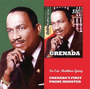 Stamp: Sir Eric Gairy (Grenada(Sir Eric Gairy (1922-1977) First Prime ...