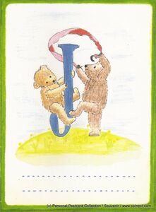 Bear Alphabet. Letter J