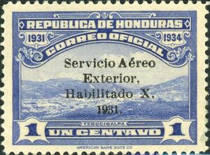 Landscape of Tegucigalpa Overprinted