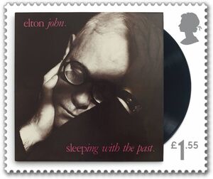 Stamp: Album Cover for Sleeping With The Past by Elton John (United ...