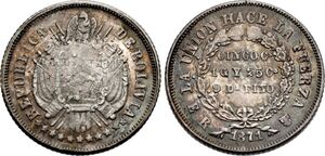 5 Centavos (With dots below S's)