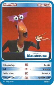 Meal Toy: Monsters, Inc: Mevr.Flint / Mme.Flint (Chain store, Belgium(Les  hros de Disney PIxar / De helden van Disney Pixar) Col:DEL-2009-0065