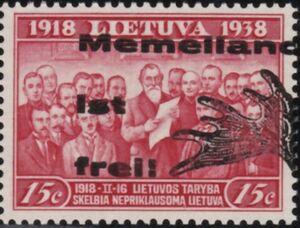 overprint-20 years Lithuania