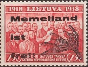 overprint-20 years Lithuania