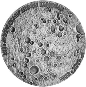 2 Francs (50th Anniv. Moon Landing)