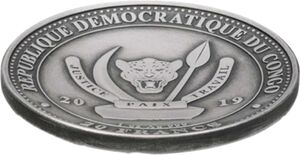 2 Francs (50th Anniv. Moon Landing)