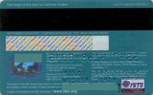 Bank Card: Student Card (Rosbank, RussiaCol:RU-MC-1599