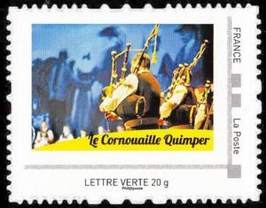 Bagpipe players Cornouaille Quimper