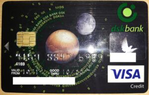 Bank Card: Dsk Bank Visa Credit Planets Chip - 07/16 (DSK Bank ...