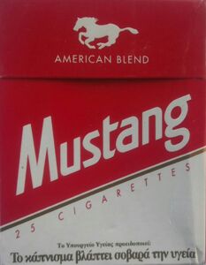 Cigarette Pack: Mustang (GreeceCol:GR-CT-4763 🚬