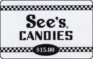 Gift Card: See's Candies (See's Candies, United States of America(See's ...