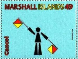 Stamp: Semafore Signal (Marshall Islands) (Semafore Signal) Sn:MH 1140ac