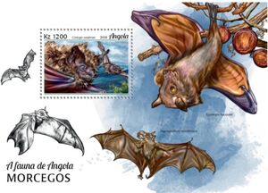 Stamp: Angolan Hairy Bat (Cistugo seabrae) (Angola(Bats (2018)) Mi