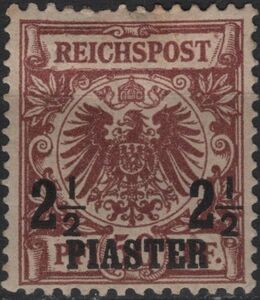overprint on Reichpost