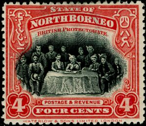 Signing Treaty with Sultan of Sulu, 1881