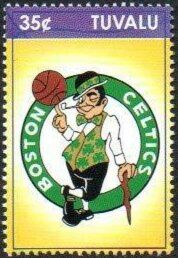 Stamp: Boston Celtics (Tuvalu(Basketball) Mi:TV 1259,Sn:TV 990a,Yt:TV