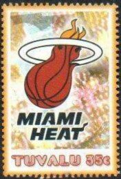 Stamp: Miami Heat (Tuvalu(Basketball) Mi:TV 1260,Sn:TV 991a,Yt:TV 1089