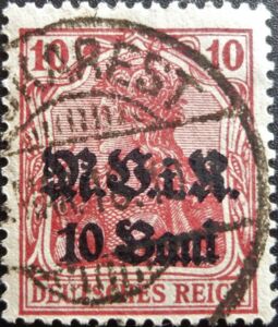 M.V.i.R. overprint on "Germania"