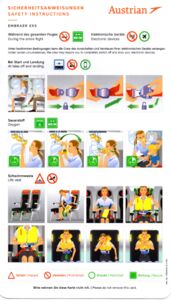 Safety Card: EMBRAER E95 (Austrian Airlines, AustriaCol:AUA-AT-0050