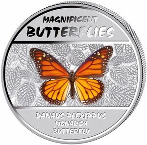30 Francs (Magnificent Butterflies - Monarch Butterfly)
