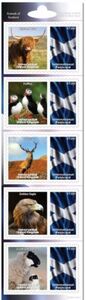 Animals of Scotland Scottish Saltire Flag