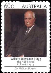 Stamp: William Lawrence Bragg, 1915 (Australia(Nobel Prize Winners) Mi ...