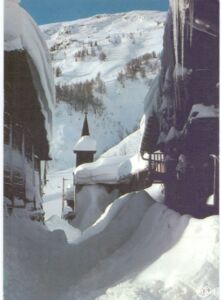 The old village under the snow