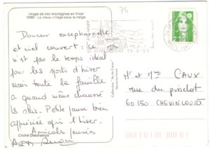 The old village under the snow