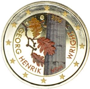 2 Euro (Georg Henrik Von Wright. Coloured 2)