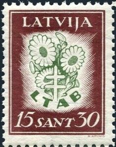 Crusader Cross on Floral Design