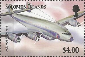 Stamp: Lockheed Model 649 (Solomon Islands(Aviation Centenary) Mi:SB ...