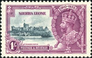 George V. and Windsor castle