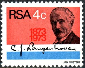 Stamp: C. J. Langenhoven (1873-1932) (South Africa(Birth Centenary