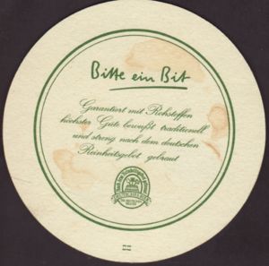 Beer Coaster: Bitburger (Bitburger Brauerei, Germany, Federal ...