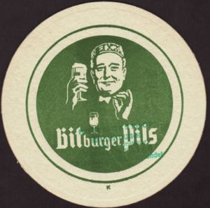 Beer Coaster: Bitburger (Bitburger Brauerei, Germany, Federal ...