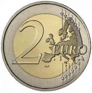 Madeni paralar: 2 Euro (General Charles de Gaulle) (Fransa(2001