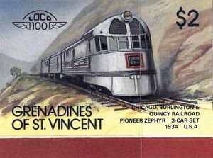 "Pioneer Zephyr" 3-car diesel set, USA