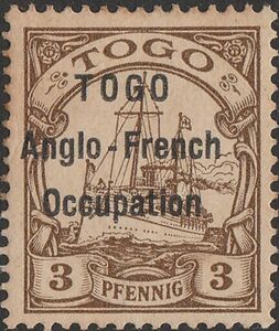 overprint on Ship SMS "Hohenzollern"