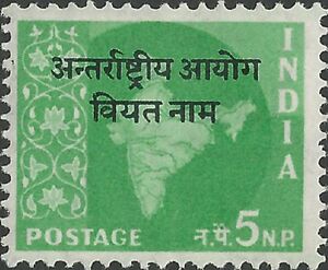 Map of India - Vietnam Overprint