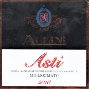 Drink Label: Allini Asti (A.VI.P.S.p.A., Italy) Col:IT-SPARW-000024