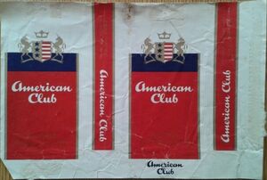 Cigarette Pack: American Club (ArgentinaCol:AR-CT-0226 🚬