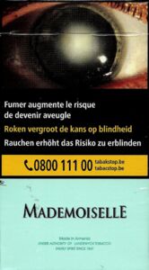Cigarette Pack: Mademoiselle (BelgiumCol:BE-CT-0015 🚬