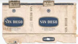 Cigarette Pack: San Diego (ArgentinaCol:AR-CT-0241 🚬