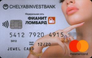 Bank Card: Jewel Card (Chelyabinvestbank, RussiaCol:RU-MC-1936