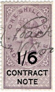 Stamp: Queen Victoria (1819-1901) Contract Note (United Kingdom ...