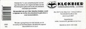 Klokbier N°7