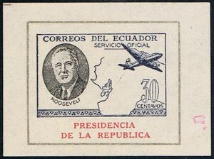 Stamp: Roosevelt (Ecuador(Officials) Mi:EC DBL1,Ber:EC O.259