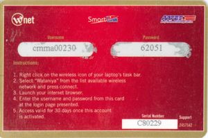 1 Month High Speed Wireless Internet Access