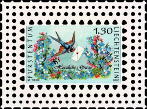 Bird carrying tion of the Shepherds. Letter