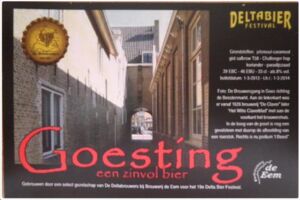 Drank Etiket: Goesting - Deltabier festival (Bierbrouwerij De Eem ...